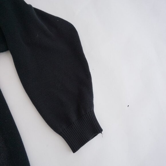 Vintage '90S Tosani Black Maroon Eclectic Grandpa 100% Cotton V-Neck Sweater M - Picture 4 of 10